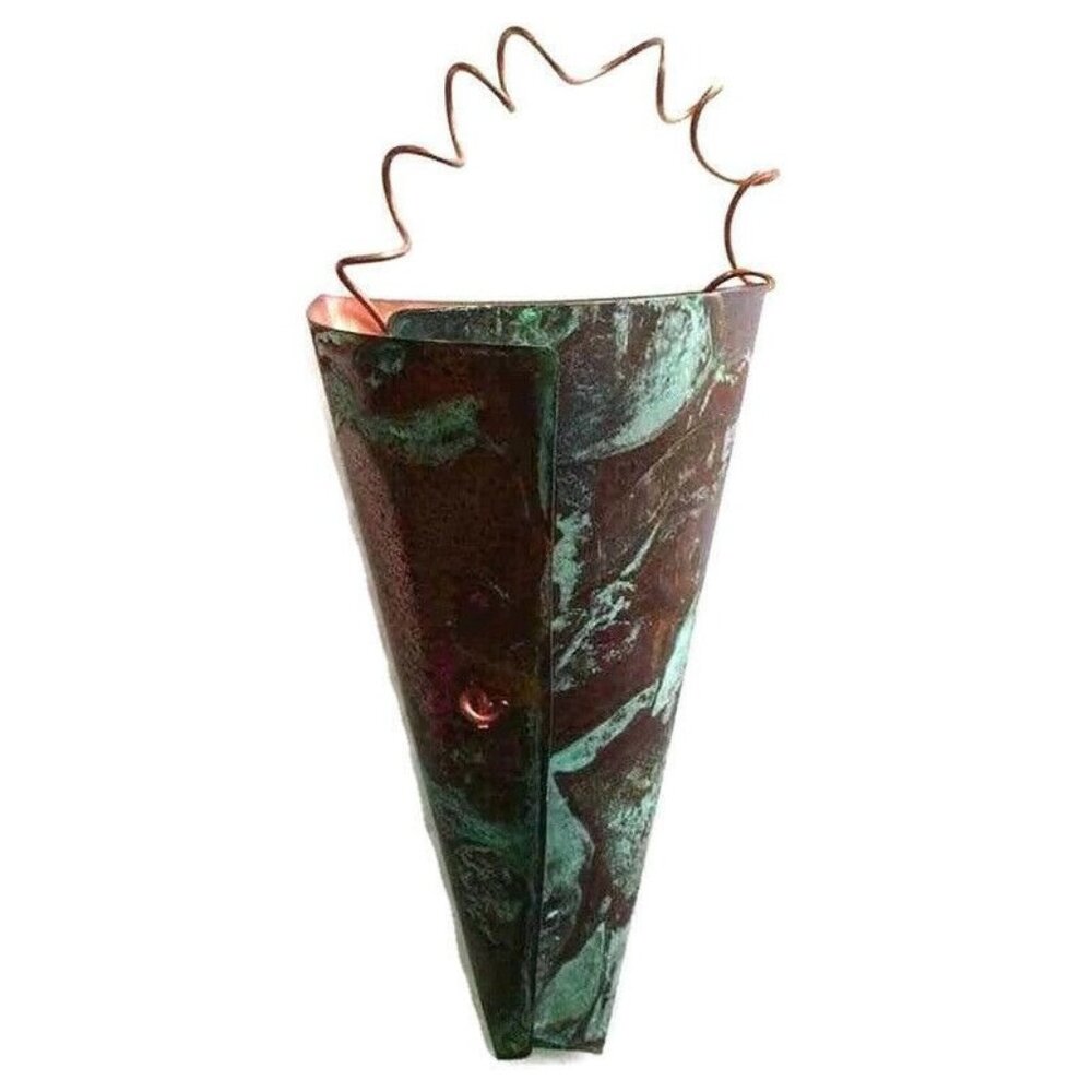 Verdi Copper Decorative Hanging Mini Cone Door Hanger Home and Garden Decor